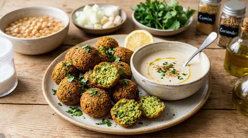 Falafel with Tahini Sauce